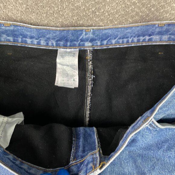 Carhartt B155 DST Relaxed Fit Fleece Lined Jeans Mens 42x32 Measures 41 x 31.5 - Picture 8 of 13